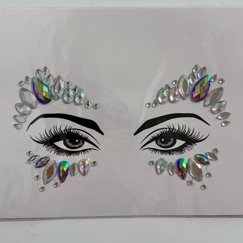 Party Joy Face & Body Art Jewels Crystals Metallic Gem Stickers Festival Rave